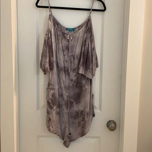 River + Sky purple tie dye romper sz M